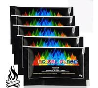 5PCS M/agical Flames Fire Powder,Long-Lasting Fire Colour Changing Powder,M/agical Colourful Changer Flame for Gardens,Fire Colour Changer Suitable for Bonfires,Ma/gic Ne/on Flames Fire Colourant