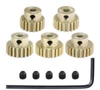 5PCS M0.6 Pinion Gears 18T 19T 20T 21T 22T - 3.175mm Bore for 1/10 RC Motor