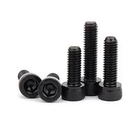 5pcs M12-1.5×70mm Metric fine thread 12.9 grade black alloy steel Socket Head Cap Screws