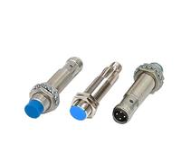 5pcs M12 Plug-in Proximity Sensor Metal Inductive Approach Switch With 4 Cores Air Plug Detect Distance 2mm 4mm PNP/NPN NO NC(Distance 2mm,NO,DC 2 Wires)