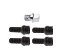 5Pcs M14x1.5mm Vehicle Wheel Anti-Theft Lock Lug Nuts Key Screws Socket Tool For Most Car Automotive Wheel Security Bolt
