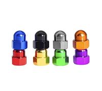 5Pcs M2 M2.5 M3 M4 M5 M6 M8 Coarse Thread Aluminum Alloy Acorn Nuts Colourful RC Car Accessories Motor Parts(Orange,5Pcs M6xP1.0)