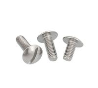 5pcs M2- M6 GB947 304 A2 Stainless Steel Large Extra Size Oversize Super Big Slotted Truss Round Head Bolt Screw(5mm,5pcs M2.5)