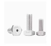 5PCS M3 M4 M5 M6 304 Stainless Steel Hollow Outer Hexagonal Bolt Lamp Threading Through Hole Screw(40mm,M6)