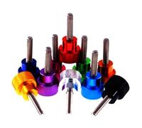 5Pcs M3 M4 M5 M6 Aluminum Thumbscrews Aluminum Knurled Head Stainless Steel Thread Thumbscrews Bolts,Purple,M6X40mm