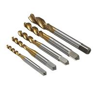 5pcs M3 M4 M5 M6 M8 Screw Taps Set Titanium Coated HSS6542 Spiral Fluted Tap Drill CNC Milling Tool