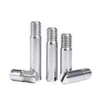 5pcs M3 M4 M5 M6 M8 Slotted Cylindrical Pin Dowel Male Thread Locating Pin 304 Stainless Steel Length 10-30mm ( Size : 5pcs M8 , Color : 10mm )