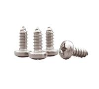 5pcs M3 M4 M5 M6 Metric Thread TA2 Pure Titanium Gr2 Cross Pan Round Head Self tapping Wood Screw GB845 Length 6-30mm(10mm,M3)