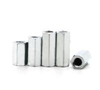 5pcs M3 M4 M5 M6 Zinc-plated Carbon Steel Female to Female Standoff Spacer Hexagonal Stud Spacer Pillars(40mm,M6 5pcs)