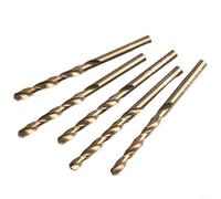 5PCS M35 Cobalt Drill Bits for Metals, Timbers, and Plastics Ultra For Hardened High Speed Steel Performance (6mm)