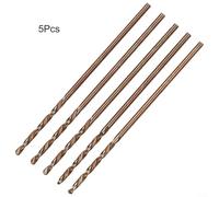 5PCS M35 Cobalt Drill Bits for Metals, Timbers, and Plastics Ultra For Hardened High Speed Steel Performance (1mm)