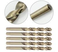 5PCS M35 Cobalt Drill Bits, Split Point Design for Precision on For Hardened Steel and Various Metals (7mm)