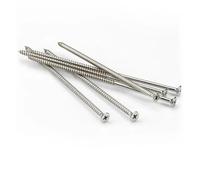 5Pcs M4 304 Stainless Steel Flat Head Self-Tapping Wood Screws Phillips Drive
