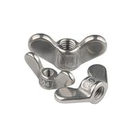 5pcs M4 M5 M6 M8 M10 M12 M14 M16 M18-M24 304 Stainless Steel Special-shaped Hand Screw Nut Claw Nut Big Ear Butterfly Nuts Wing Nuts(Big Ear,M24-5pcs)