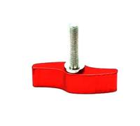 5Pcs M4 M5 M6 M8 Thumbscrews Aluminum Alloy Butterfly Screws Adjustable Handle Knobs Fastening Screws,Red T Type,M5x12mm