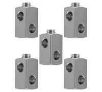 5pcs M4 Stainless Steel Cross Cable Clamp for Wire Rope Wall Grid