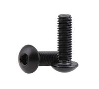 (5Pcs M6*20)5/20 Pcs M6 10mm-50mm Black Stainless Steel Socket Head Cap Machine Bolt Set, for DIY Home Repair Woodworking Carpentry Homemade Projects