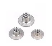 5pcs M6/M8/M10 304 Stainless Steel A2 T-nut Welding nut Iron Plate Welding nut Lock Connecting Nuts Round Nuts(M10x13mm 5pcs)
