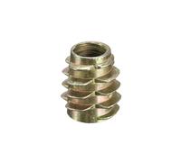5Pcs M6x13mm Hex Drive Screw In Threaded Insert For Wood Type E