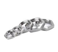 5PCS M8 M10 M11 M12 M14 M15 M16 M18 M19 M20 M22 M24 M25 M30 304 Stainless Steel Hex Lock Nut Pipe Fitting Adapter Coupling Coupler(M16x1.5 5PCS)