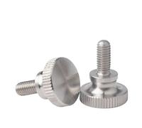 5pcs M8 M10 M12 304 Stainless Steel High Head Knurled Hand-twist Screws Step Screw Machine Bolt 24mm 30mm Head-diameter(M12x160mmx(30x20))