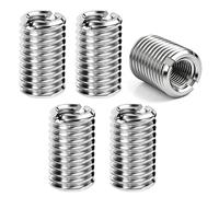 5Pcs M8 Male to M16 Female Thread Adapter, for Thread Repair (M8xM16x20) | 303 stainless steel reducing nut, 20mm length, screw reducer for mechanical fastening and DIY conversions.