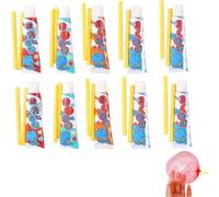 5PCS Magic Blow Bubbles Balloons,DIY Bubbles with Straw,Bubble Glue Toy Colorful Blowing Bubble Glue Creative Party Favor Back to School Gift for Schools Party Birthday Gift,Random Color
