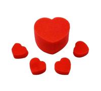 5pcs Magic Sponge Heart Love Ball Set - Jumbo Sponge Magic Trick for Party & Stage Fro Red 1 Set