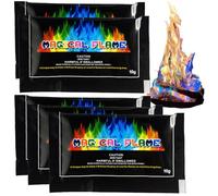 5PCS Magical Flames,Colour Changing Fire Powder Sachets,Campfire Color Changing Powder,Suitable for Indoor Fireplaces,Fire Cones & Fire Pit,Seaside, Gardens,Long-Lasting Fire Colour Changing Powder