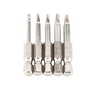 5pcs Magnetic Bits, 5pcs 1/4 Hex Shank Triangle Bits S2 Alloy Steel Hand Tool Impact Driver Bit Set, Manual Accessories