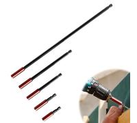 5pcs Magnetic Drill Bit Extension Holder Driver Bar Hand-Held Reach Screwdriver 1/4" Hex Quick Release Shank Impact Bit Holders for Impact Driver Screws Nuts Drill (50,60,100,150,300mm)
