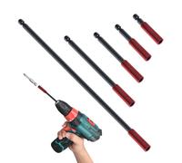 5PCS Magnetic Drill Bit Extension Holder Set for Impact Drivers, Includes 50mm, 60mm, 100mm, 152mm, 300mm Magnetic Screwdriver Extension Bars, 1/4 Inch Drill Bit Hex Extension Tool Holders and Adapter