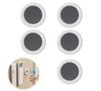 5Pcs Magnetic Remote Control Holder Remote Holder Wall Mount No Drill Self Adhesive Organizer Multi-purpose Magnetic Storage Stand for TV AC Fan Remotes Space Saving Storage Home Office Dorm