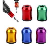 5pcs Magnetic Screw Rings, 5 Colors Universal Screwdriver Head Magnetic Ring with Anti-Slip Design for Drill Bits Power Tools Home Repair Mechanical Work Woodworking