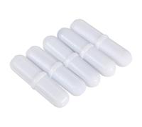 5pcs Magnetic Stir Bar White Ptfe Rotating Rod for Laboratory Mixing