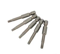 5pcs Magnetic Torx T20 Screwdriver Bit Set, 50mm Long Insert Bits with 1/4 Hex Shank for Electric and Manual Screwdrivers, Alloy Steel Tool