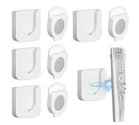 5Pcs Magnetic Wall Mounted Remote Control Holder, Remote Holders, Wall Organiser for TV Remote Control, Home, Office (Blanco)