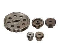 5pcs Main Gear, Differential Metal Spur Gear Set with 64T, 17T, 21T, 26T, 29T Motor Gear, Sturdy Construction for RedCat 1/10 RC Car, Compatible with BRONTOSAURUS 94111