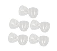 5Pcs Makeup Sponge Storage Case, Transparent Organizer Box for Makeup Tools, Ultra Clear Egg Type Holder, Beauty Sponge Case, Makeup Brush Organizer