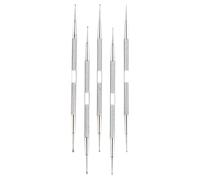 5pcs Manicure Pen Tool Stainless Steel for Nail Art Drawing | Silver Finish, Easy Handling, Creative Shape, Set for Detailed Line Work and Dot Decoration