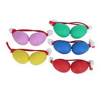 5Pcs Maracas Eggs, ABS Iron Sand Nylon Rope Percussion Instruments, Professional Musical Egg Shakers with National Characteristics, Colorful Djembe Accessories for Music Learning