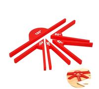 5Pcs Math Teaching Tools Set, Classroom Angle Measurement Tools and Geometric Angle Display Tool, Educational Mathematics Teaching Aid for Teachers and Students Learning Angles Easily