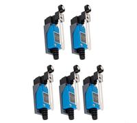 5Pcs ME-8108 Roller Lever Limit Switch, AC 250V 5A IP65 for CNC Automation | Aluminium Alloy, 180° Adjustable Lever, CNC & Automation, NO+NC Contacts, Quick Install