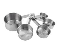 5PCS Measuring Cups, Stainless Steel Measuring Cup Set 250ml, 125ml, 80ml, 60ml, 30ml Stackable Metal Measuring Cups Stainless Steel Measuring Cups Coffee for Liquid and Dry