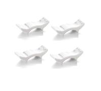 5pcs Melamine Chopstick Rest Imitation Porcelain Spoon Rest Chopstick Rest for Hotel And Residential