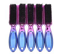 5pcs Men Shaving Brush Hair Shaving Brushes Nylon Gradual Electroplating Beard Brush for Beard Styling and Hair Styling