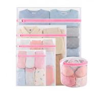 5PCS Mesh Laundry Bag, Reusable Durable Delicates Laundry Bag for Washing Machine, Mesh Laundry Bags for Blouse, Hosiery, Underwear, Bra, Lingerie and Baby Clothes, Laundry Bags Organizer
