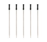 5Pcs Metal Ballpoint Pen Refills, 11.6cm Length, 1.0mm Black Ballpoint Pen Refills Medium Point