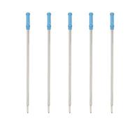 5Pcs Metal Ballpoint Pen Refills, 11.6cm Length, 1.0mm Blue Ballpoint Pen Refills Medium Point