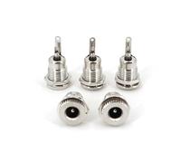 5Pcs Metal DC-099 5.5 x 2.1mm/2.5mm DC Power Jack Panel Socket Connector BIANMTSW(2.1 Jack with Cap)